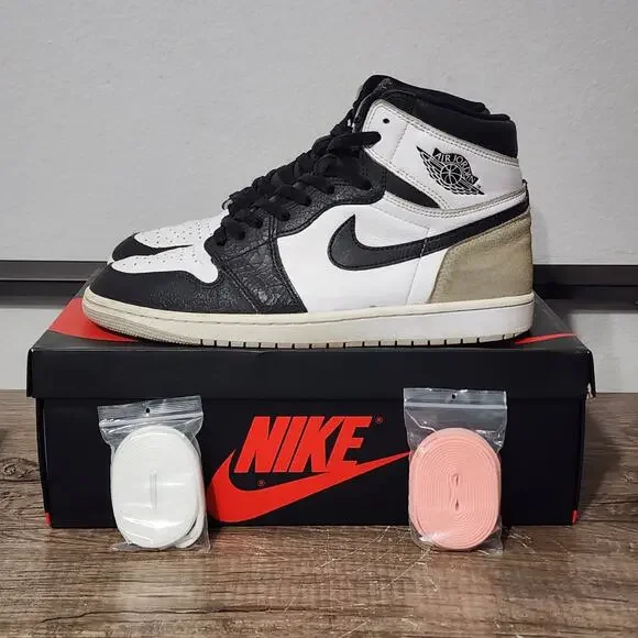 Jordan 1 Retro OG High (555088-108) Men\'s Shoes Sneakers Size 11 Multicolor Jordan 1 Retro High OG Bleached Coral Men main image 2